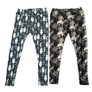 The Nightmare Before Christmas Leggings Jack Skellington Zero Coffin Print Women